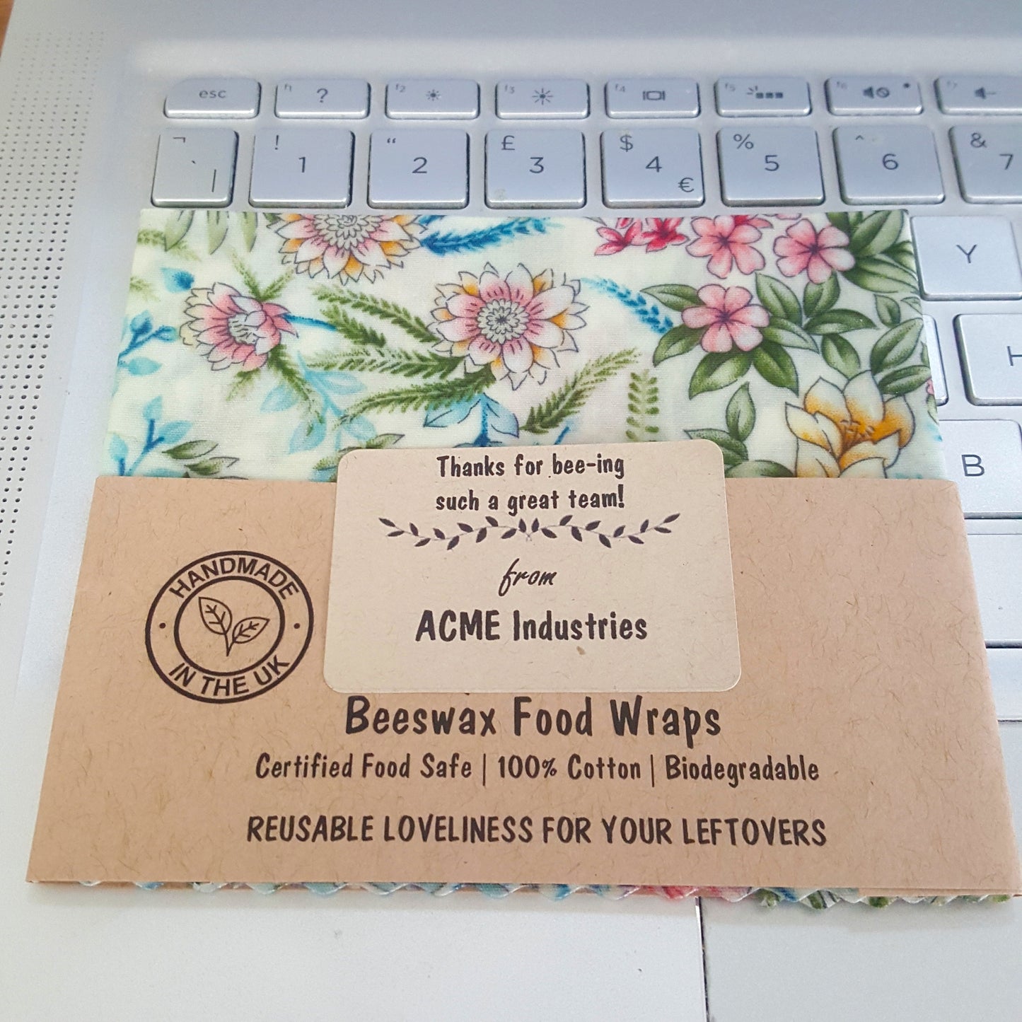 Reusable Beeswax Food Wraps 100% Hand Made in the UK by Honey Bee Good.