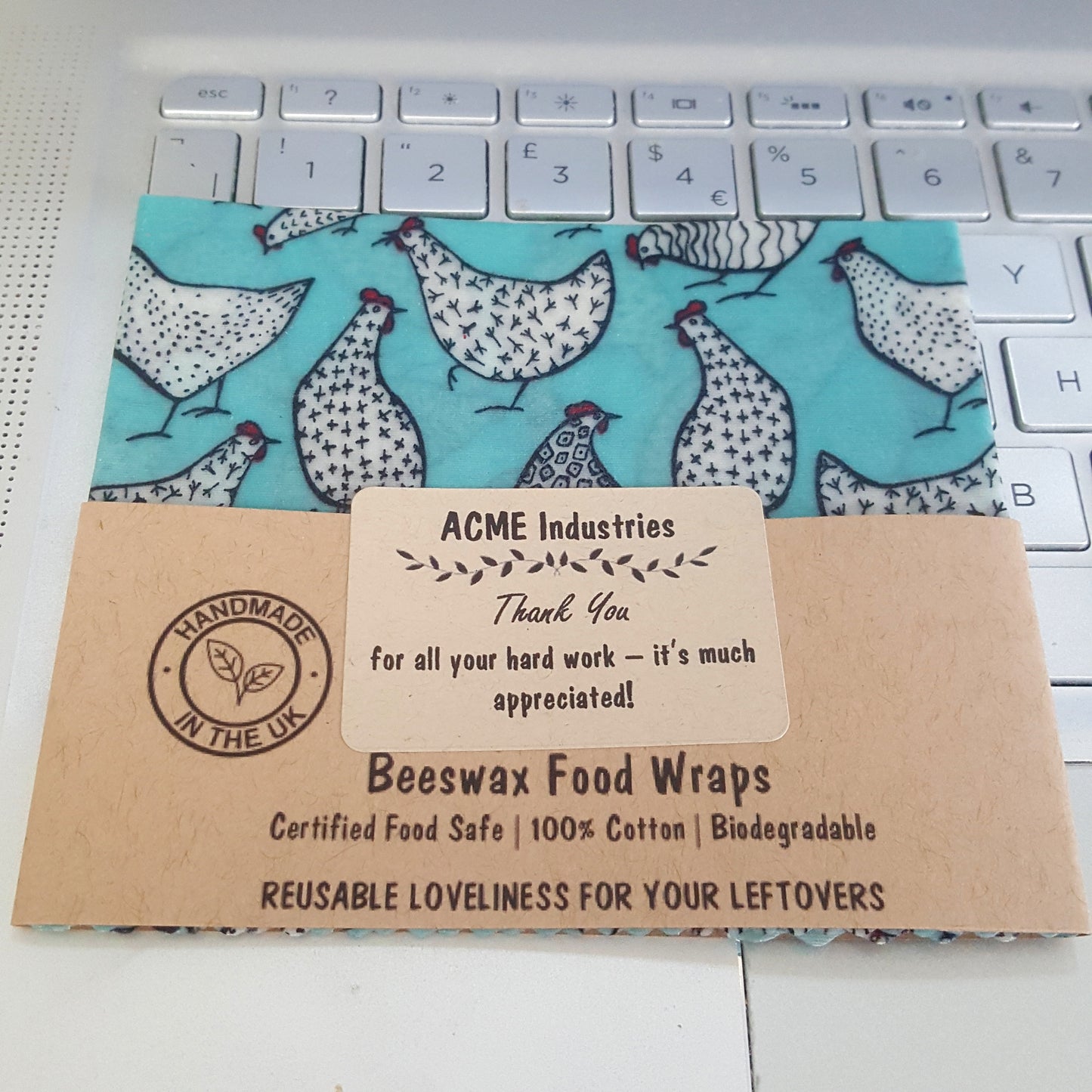 Reusable Beeswax Food Wraps 100% Hand Made in the UK by Honey Bee Good.