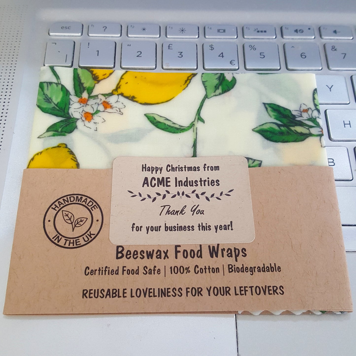 Reusable Beeswax Food Wraps 100% Hand Made in the UK by Honey Bee Good.