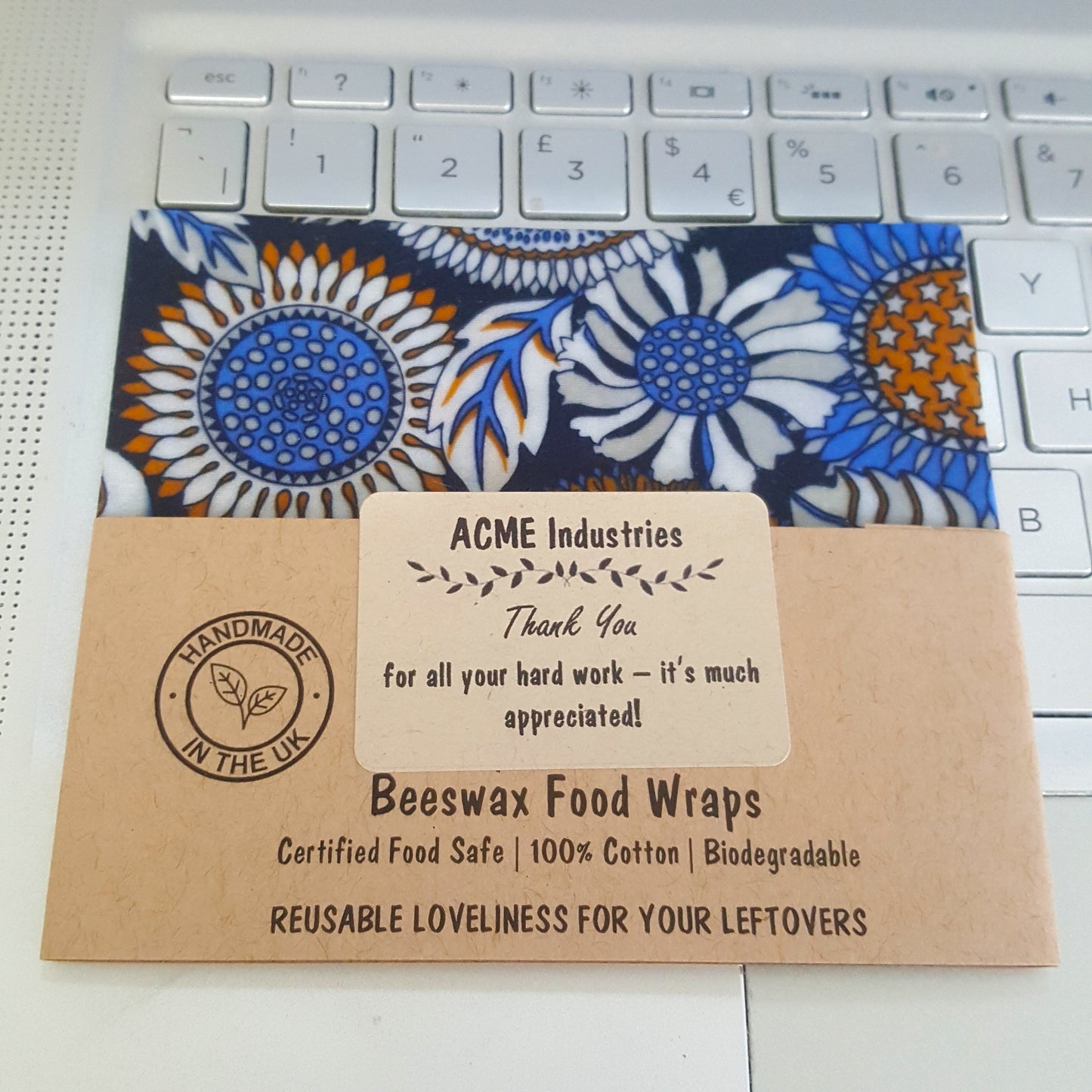 Reusable Beeswax Food Wraps 100% Hand Made in the UK by Honey Bee Good.