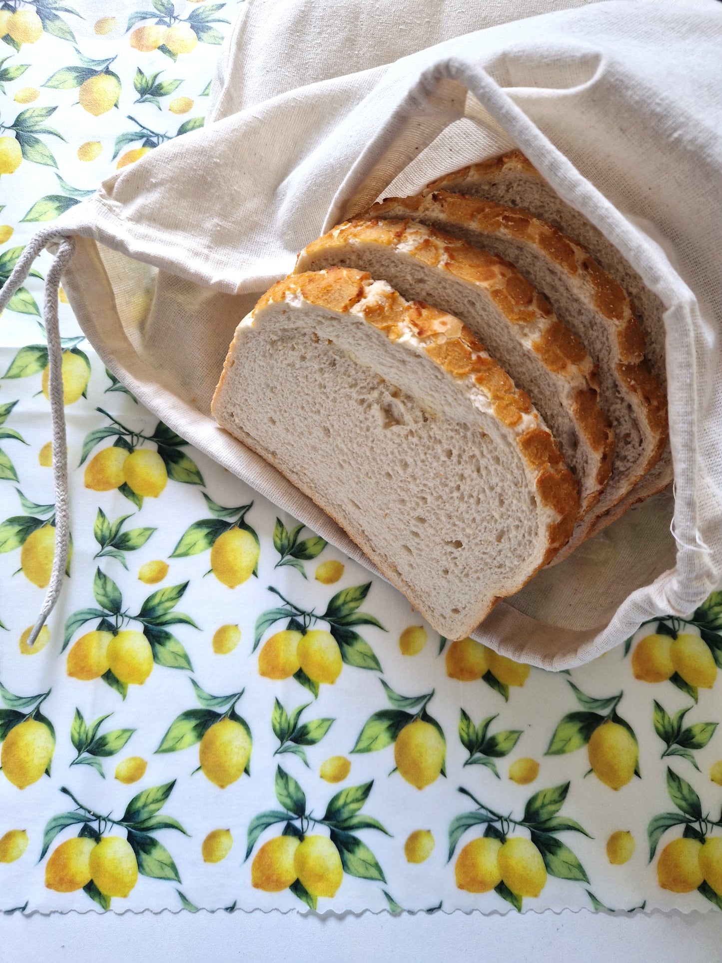 Beeswax wraps XXL Bread Wrap | Lemons