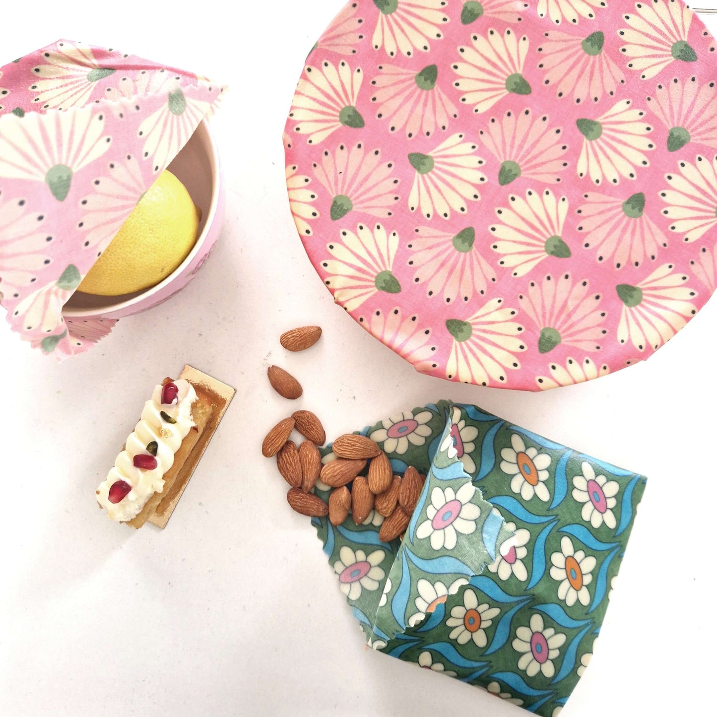 Reusable Beeswax Food Wraps 100% Hand Made in the UK by Honey Bee Good.