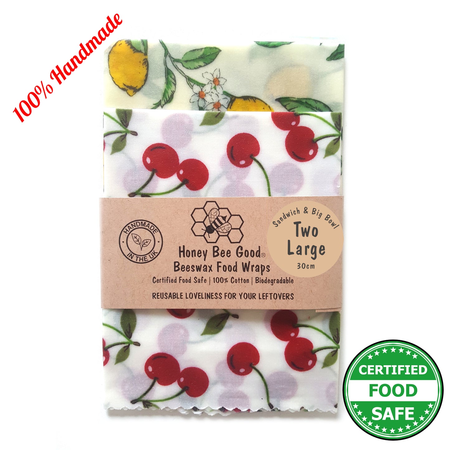 TEN Wholesale Corporate Gifts | Reusable Beeswax Food Wrap | Set of 3 L,M,S