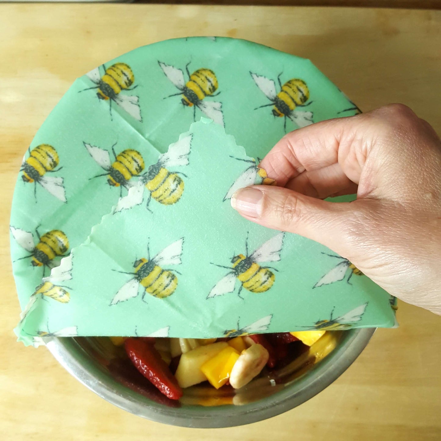 Reusable Beeswax Food Wraps 100% Hand Made in the UK by Honey Bee Good.