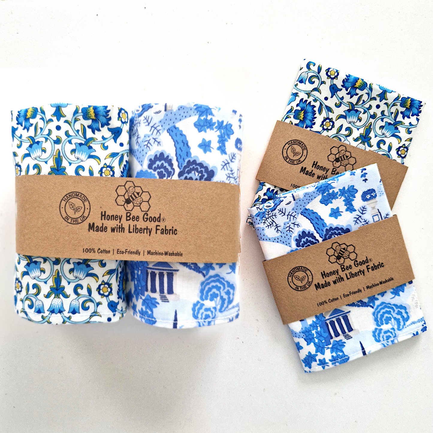 Set of 2 Liberty Handkerchiefs | Blue