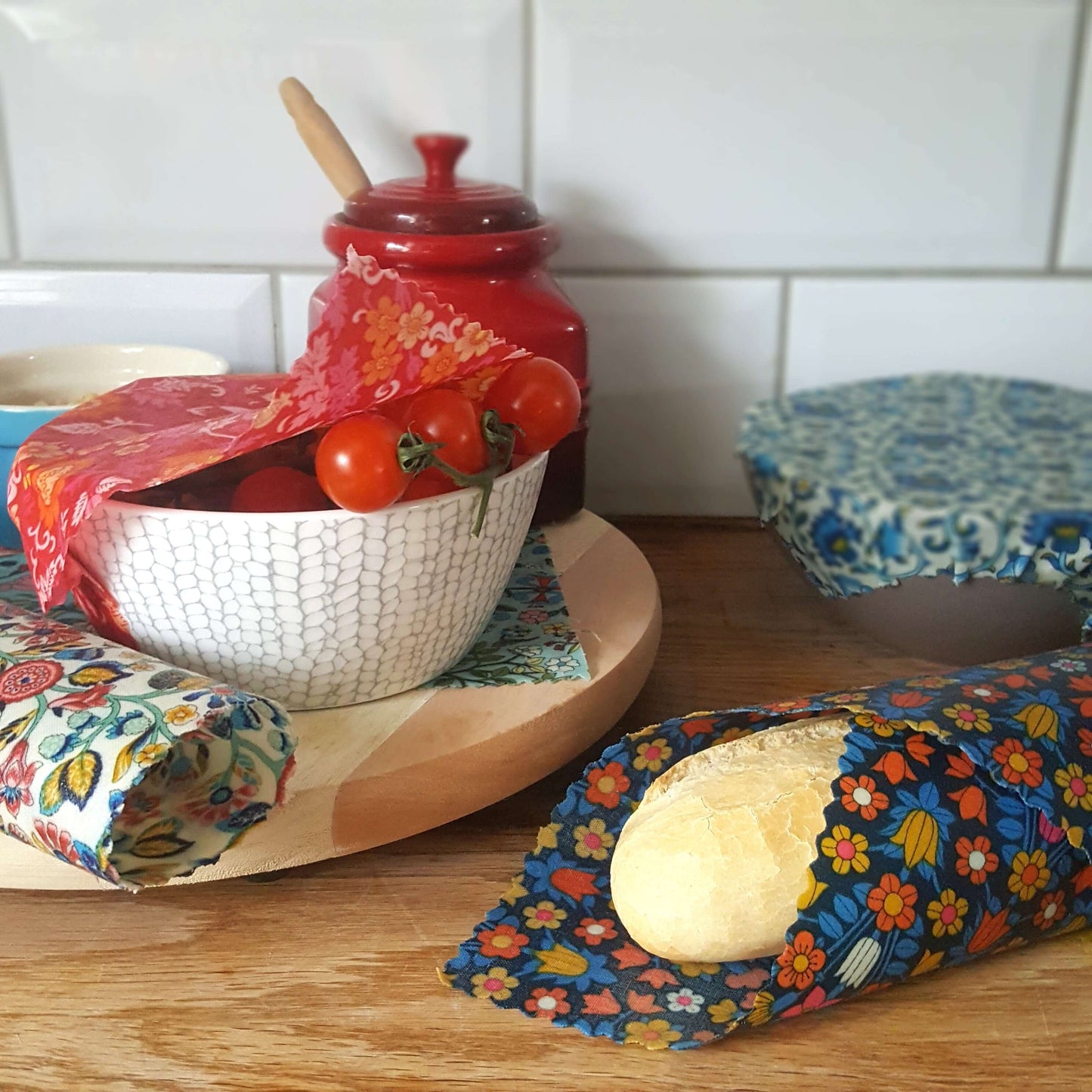 Reusable Beeswax Food Wraps 100% Hand Made in the UK by Honey Bee Good.
