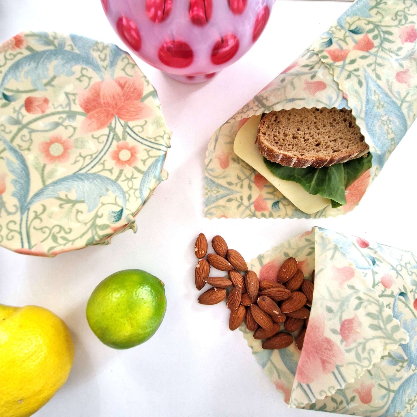 Reusable Beeswax Food Wraps 100% Hand Made in the UK by Honey Bee Good.