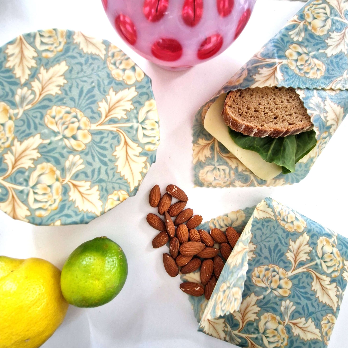 Reusable Beeswax Food Wraps 100% Hand Made in the UK by Honey Bee Good.