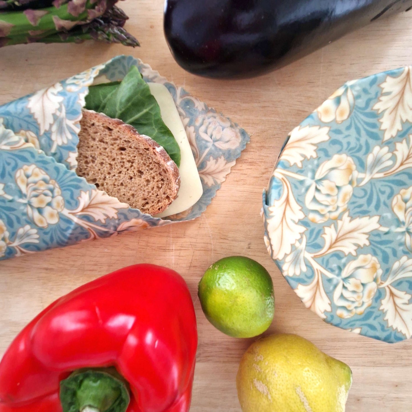 Reusable Beeswax Food Wraps 100% Hand Made in the UK by Honey Bee Good.