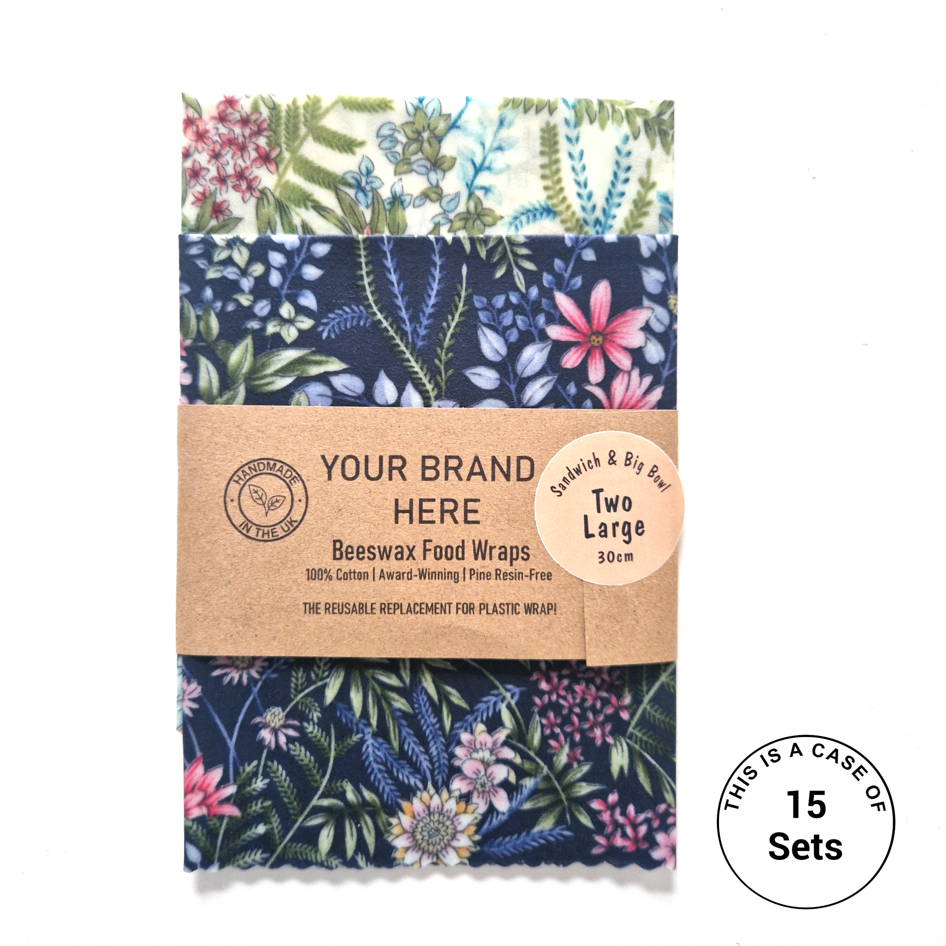 Reusable Beeswax Food Wraps 100% Hand Made in the UK by Honey Bee Good.