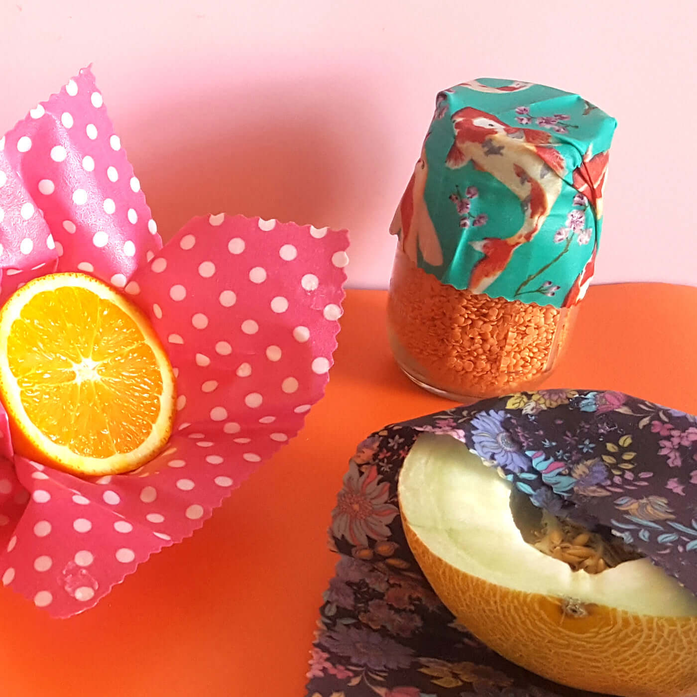 Reusable Beeswax Food Wraps 100% Hand Made in the UK by Honey Bee Good.