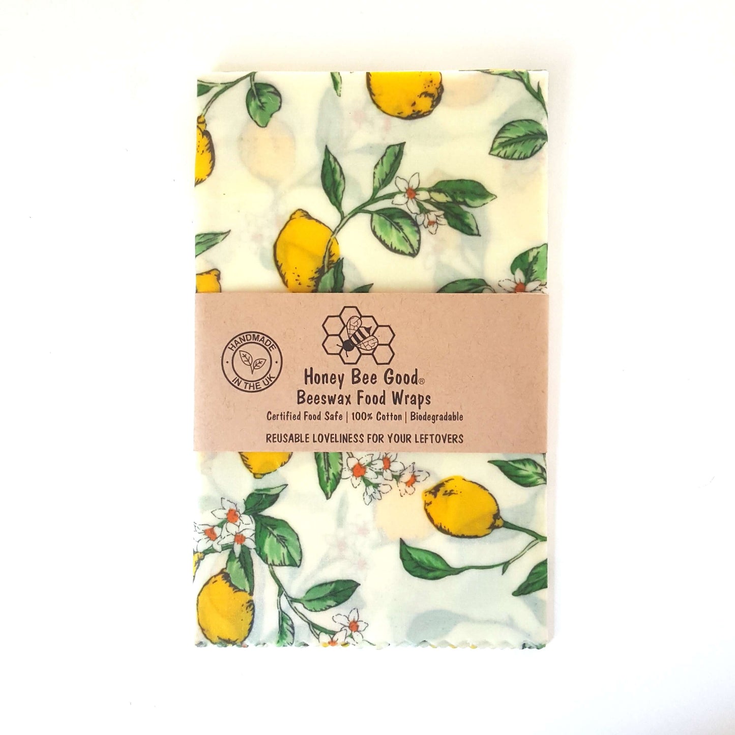 Reusable Beeswax Food Wraps 100% Hand Made in the UK by Honey Bee Good.