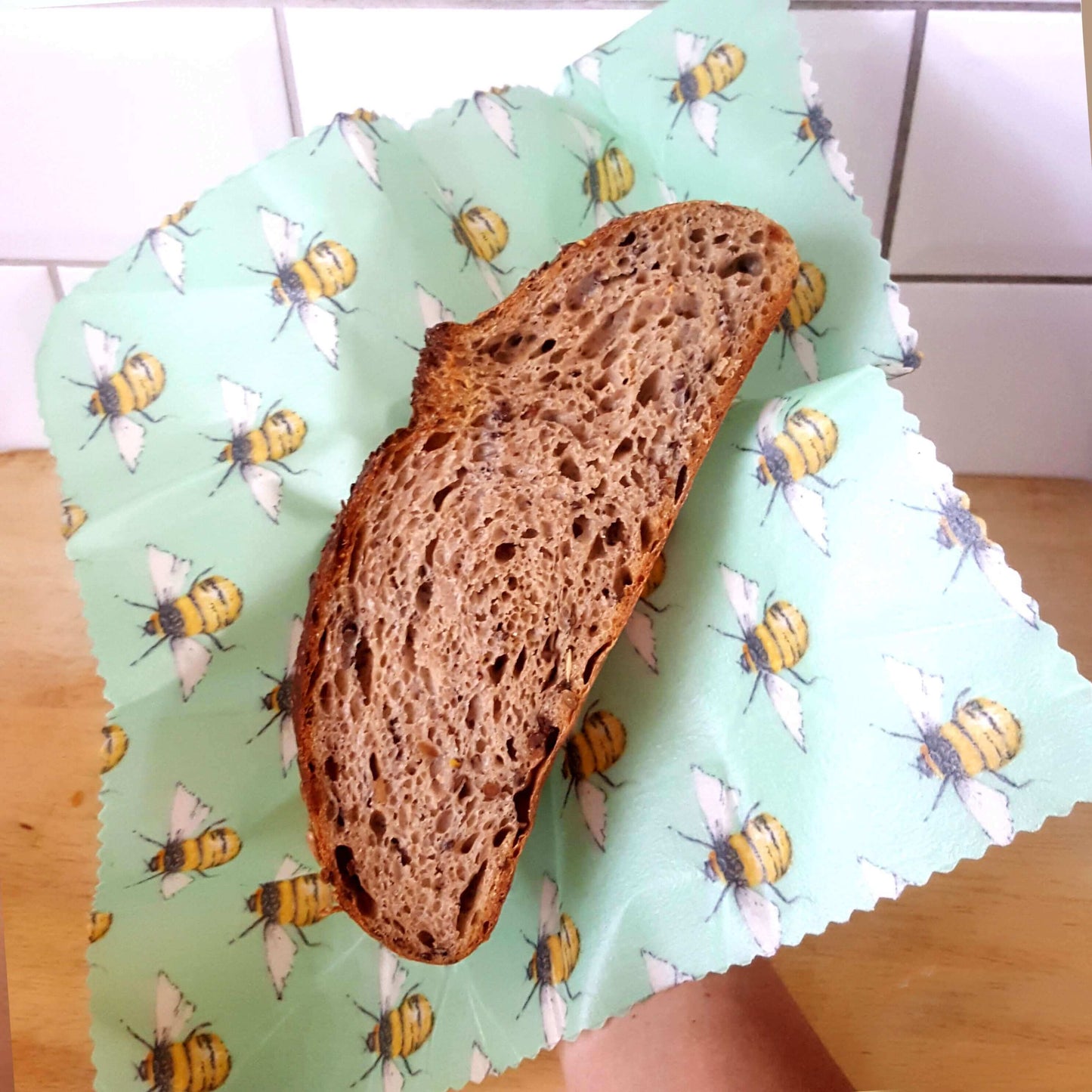 Reusable Beeswax Food Wraps 100% Hand Made in the UK by Honey Bee Good.