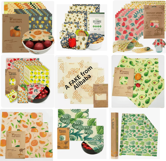 Beeswax wraps cheaply made in China: Beware
