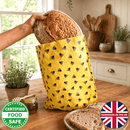 Unique Easy-Clean XXL Beeswax Bread BAG | 45 x 35cm | For Even Giant Loaves