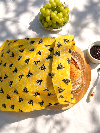 XXL Beeswax Bread BAG | 45 x 35cm | For Even Giant Loaves