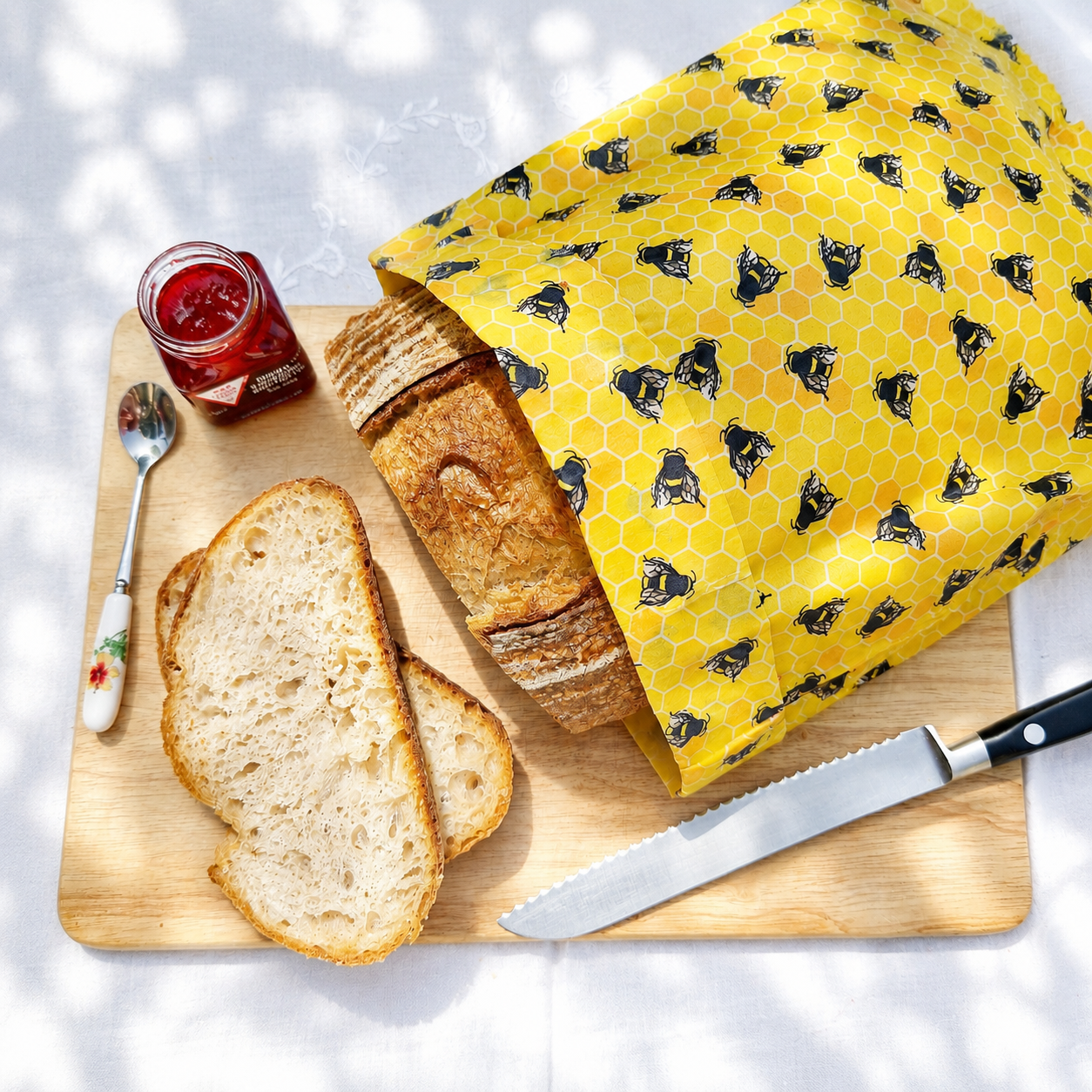 XXL Beeswax Bread BAG | 45 x 35cm | For Even Giant Loaves