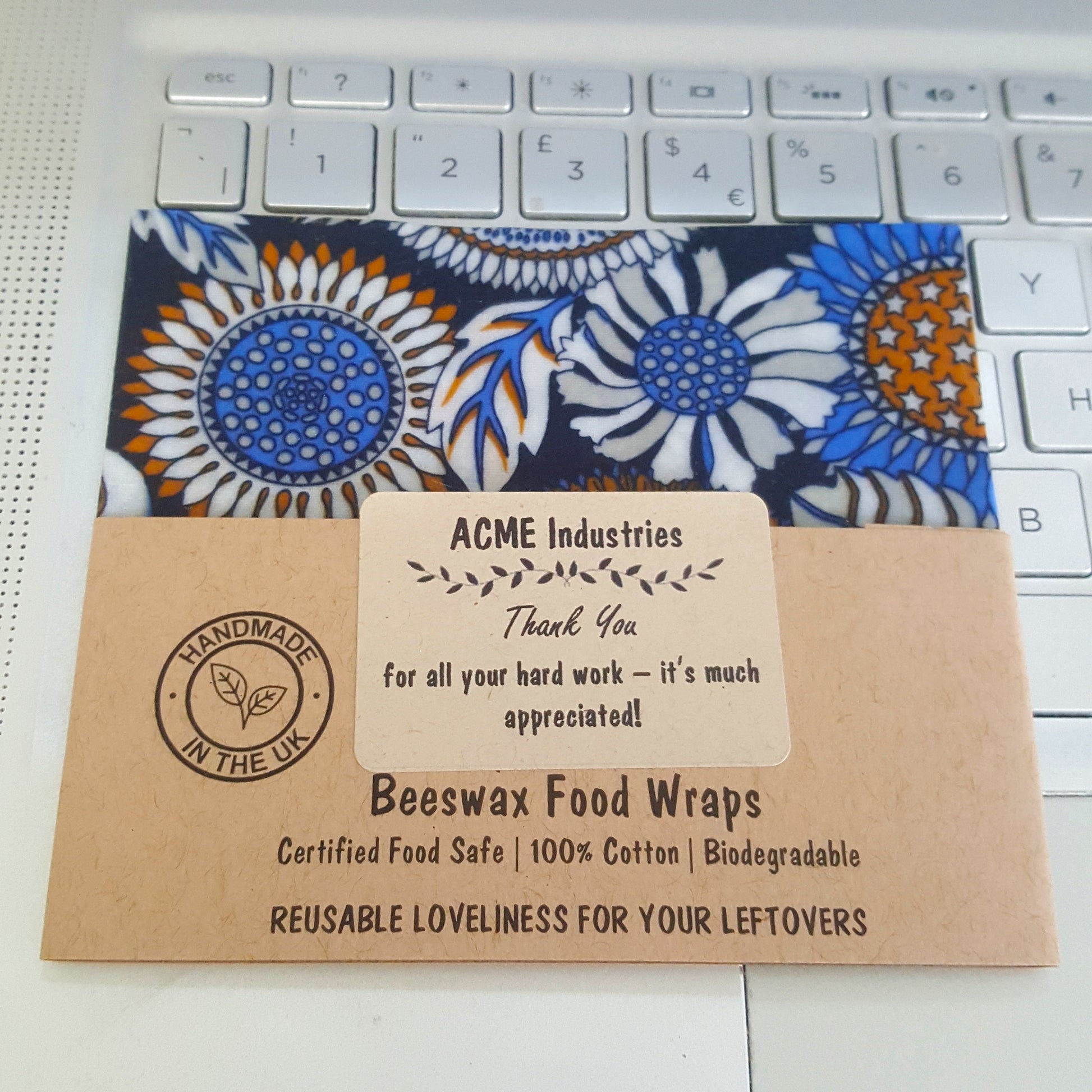 Reusable Beeswax Food Wraps 100% Hand Made in the UK by Honey Bee Good.