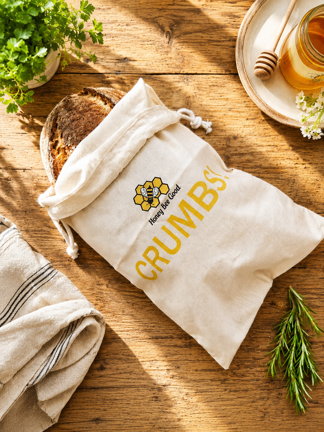 100% Cotton Crumb-Catching Bag Liner for Beeswax Bags & Wraps