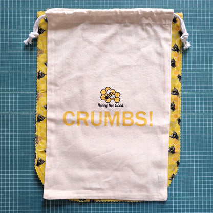 100% Cotton Crumb-Catching Bag Liner for Beeswax Bags & Wraps