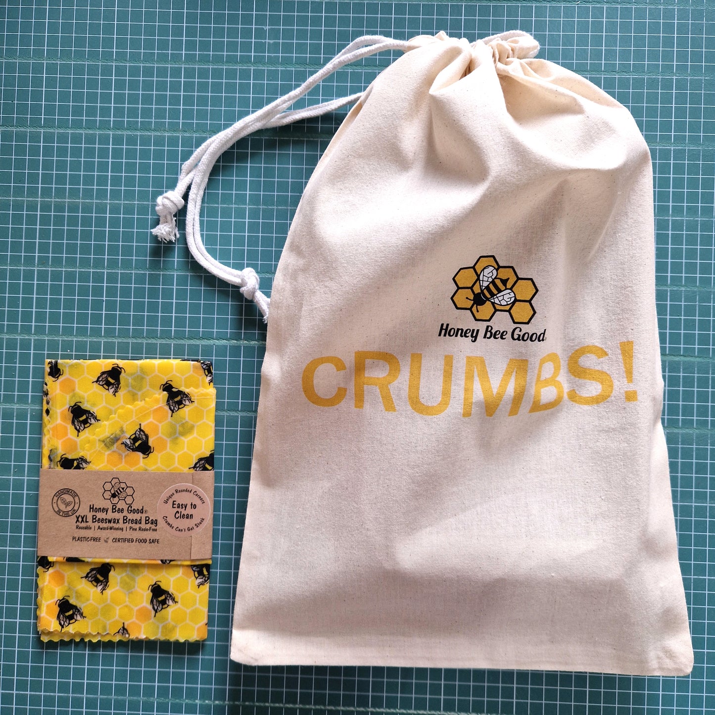 Unique Easy-Clean XXL Beeswax Bread BAG | 45 x 35cm | For Even Giant Loaves