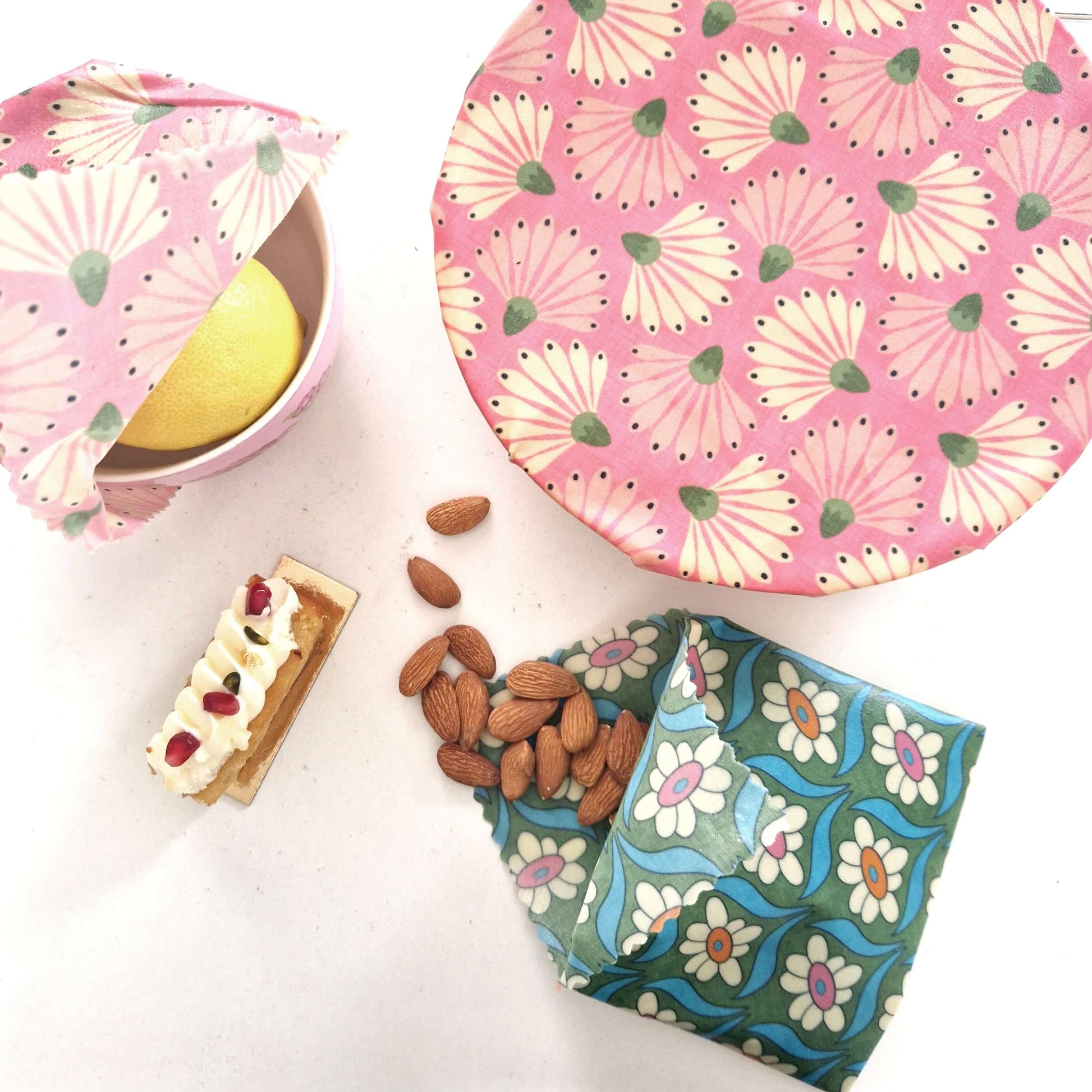 Reusable Beeswax Food Wraps 100% Hand Made in the UK by Honey Bee Good.