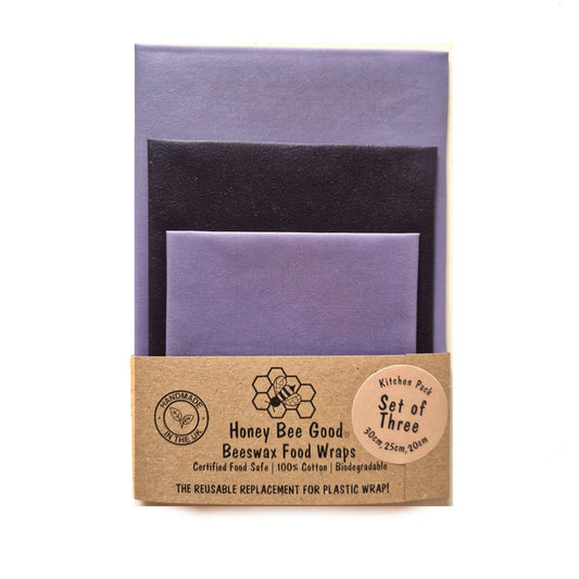 Reusable Beeswax Food Wraps 100% Hand Made in the UK by Honey Bee Good.