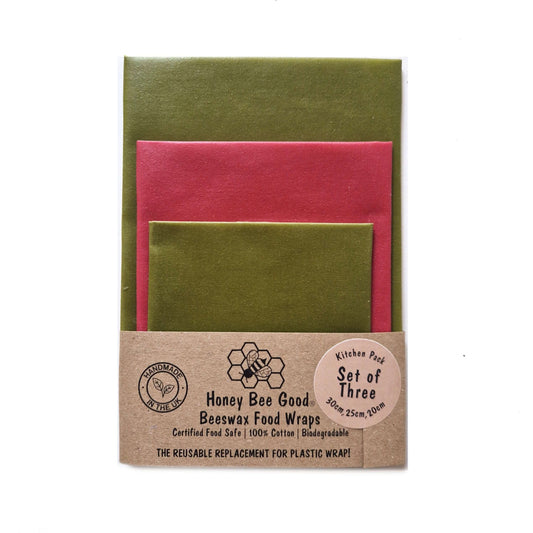 Reusable Beeswax Food Wraps 100% Hand Made in the UK by Honey Bee Good.