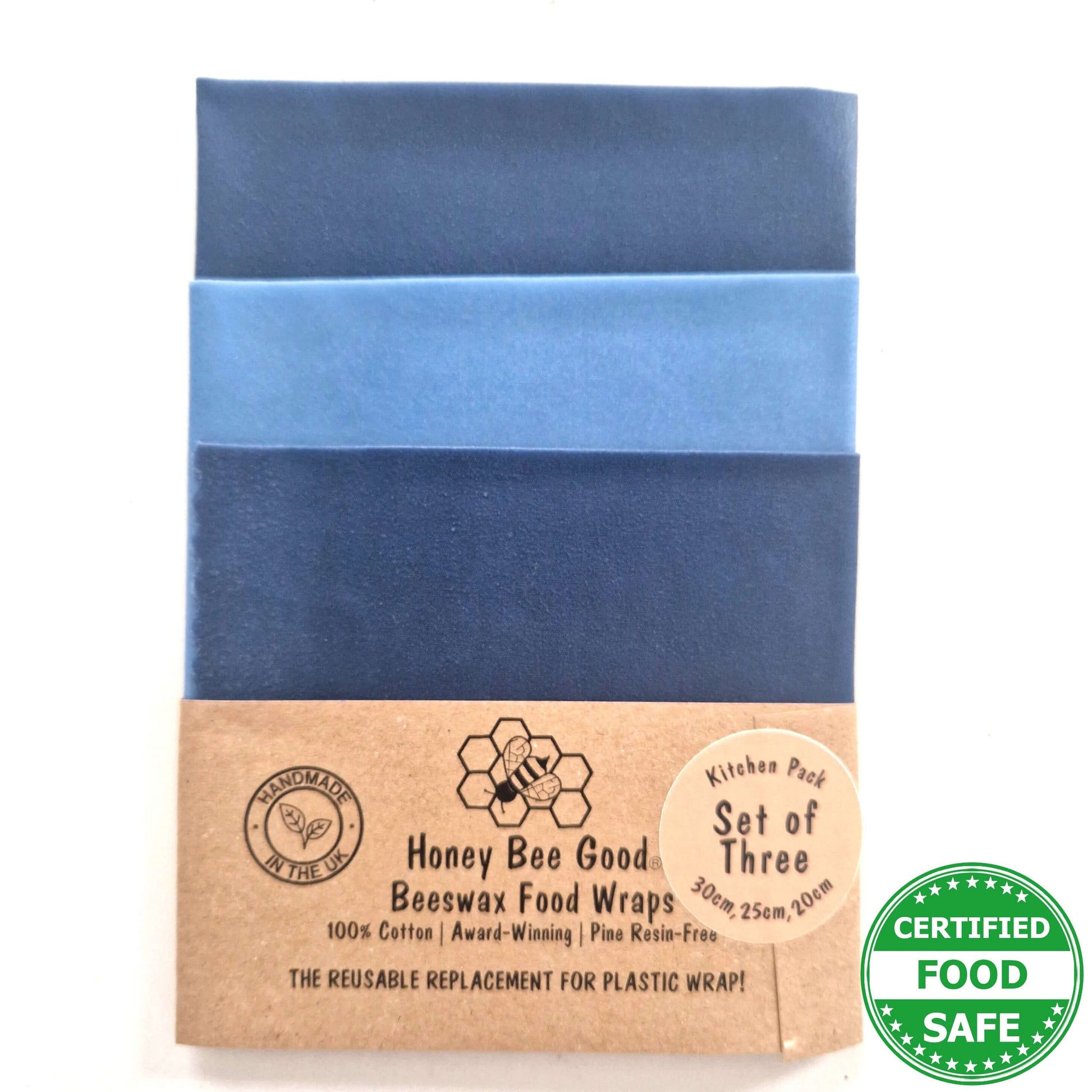 Reusable Beeswax Food Wraps 100% Hand Made in the UK by Honey Bee Good.