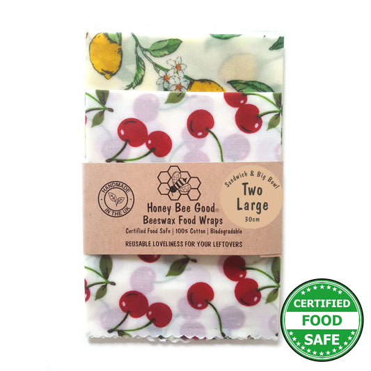 Reusable Beeswax Food Wraps 100% Hand Made in the UK by Honey Bee Good.