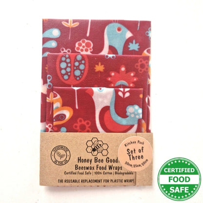 Reusable Beeswax Food Wraps 100% Hand Made in the UK by Honey Bee Good.