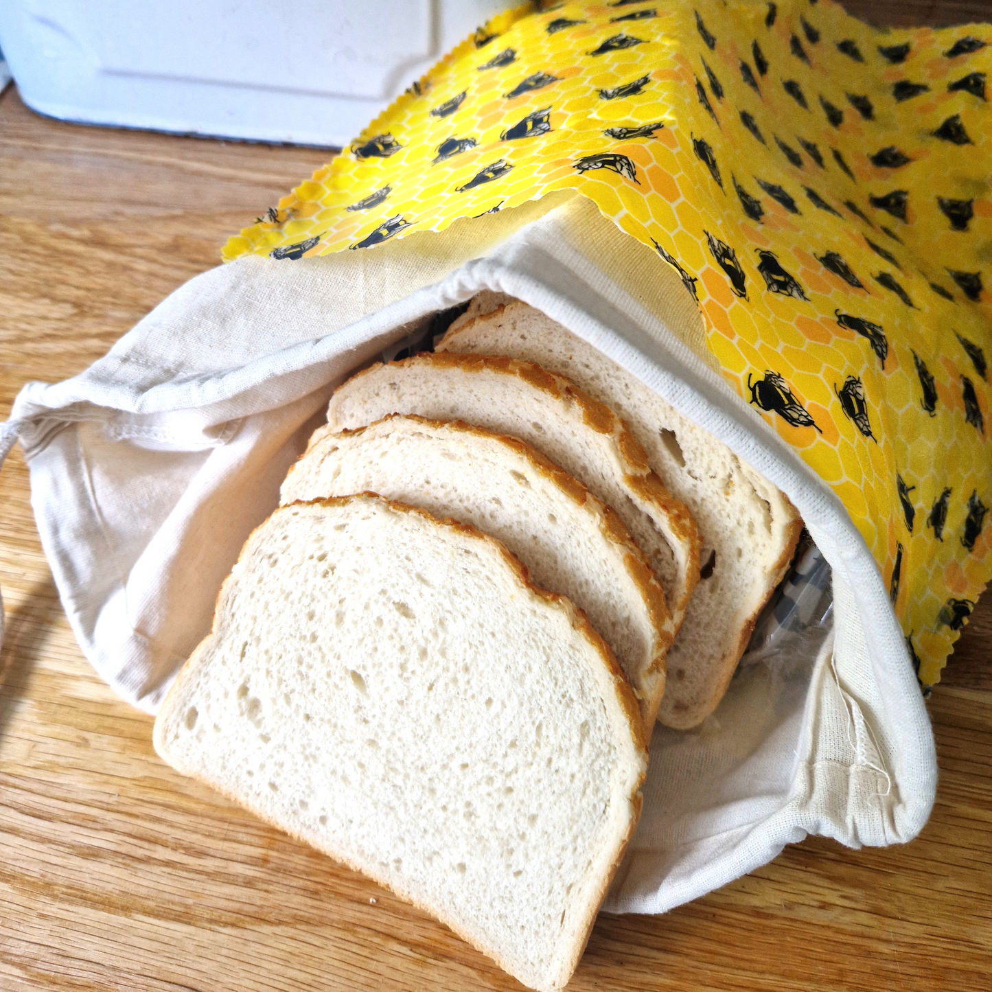 100% Cotton Crumb-Catching Bag Liner for Beeswax Bags & Wraps