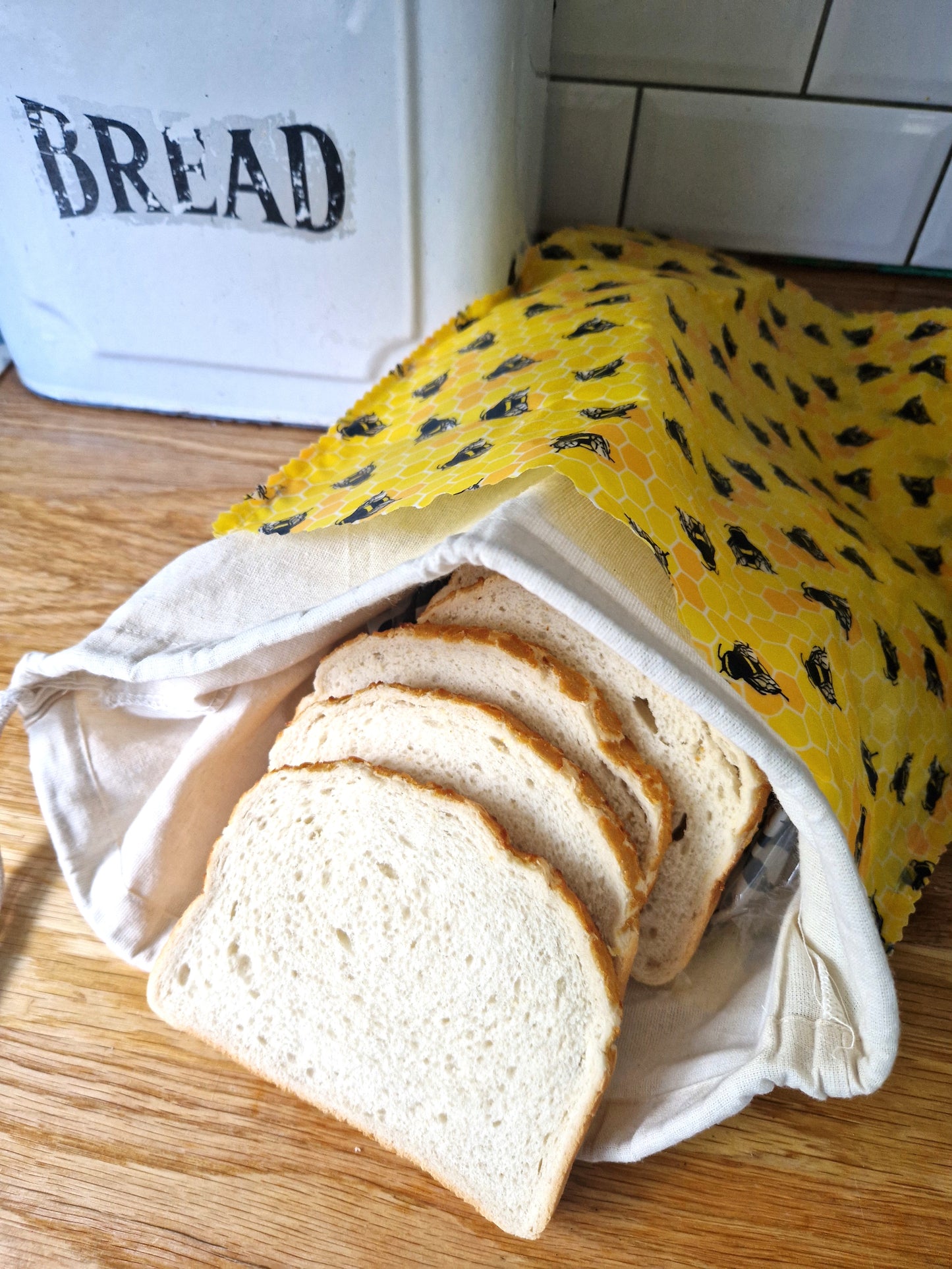 100% Cotton Crumb-Catching Bag Liner for Beeswax Bags & Wraps
