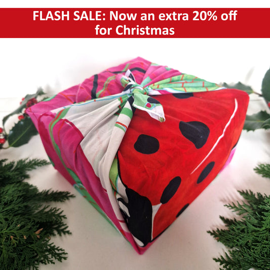 FLASH SALE Furoshiki Wrap | Vintage | Reusable | Unique