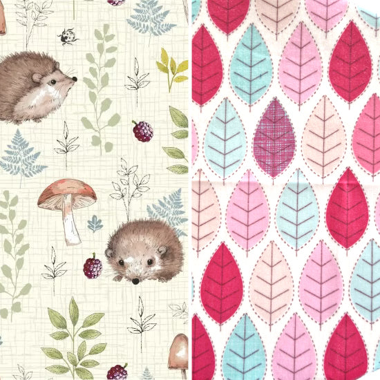 *Set of 3 Handmade Beeswax Wraps | Hedgehogs