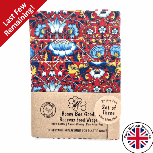 Reusable Beeswax Food Wraps 100% Hand Made in the UK by Honey Bee Good.