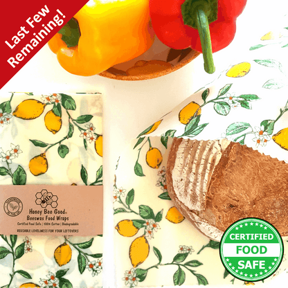 Reusable Beeswax Food Wraps 100% Hand Made in the UK by Honey Bee Good.