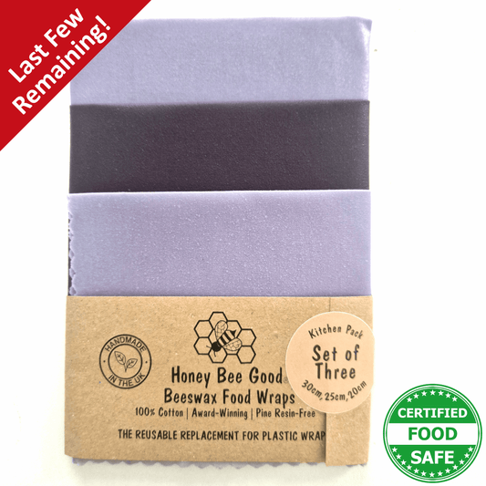 Reusable Beeswax Food Wraps 100% Hand Made in the UK by Honey Bee Good.