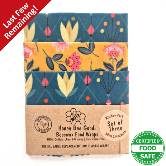 Comfort Set of 3 Beeswax Wraps | Tulips