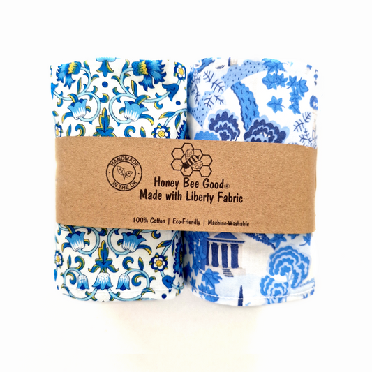 Set of 2 Liberty Handkerchiefs | Blue