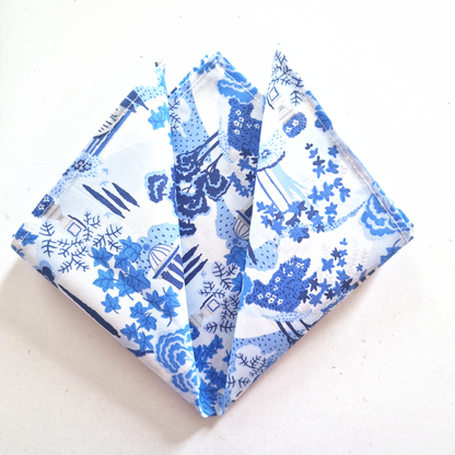 Set of 2 Liberty Handkerchiefs | Blue