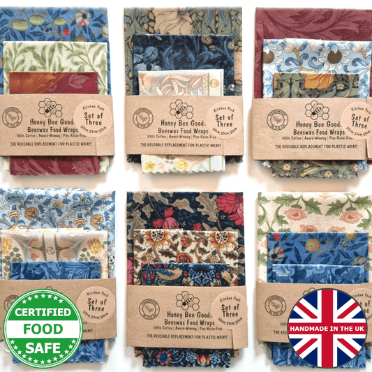 William Morris Set of 3 Beeswax Wraps