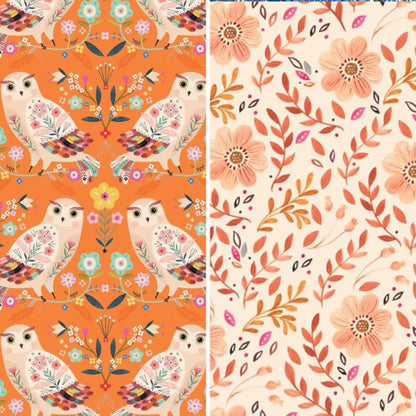 Earth Kind British Collection Set of 3 Beeswax Wraps | Owls