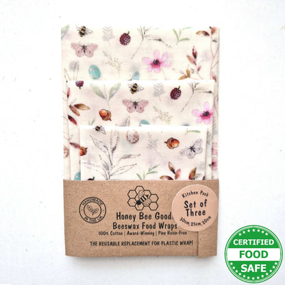 Reusable Beeswax Food Wraps 100% Hand Made in the UK by Honey Bee Good.