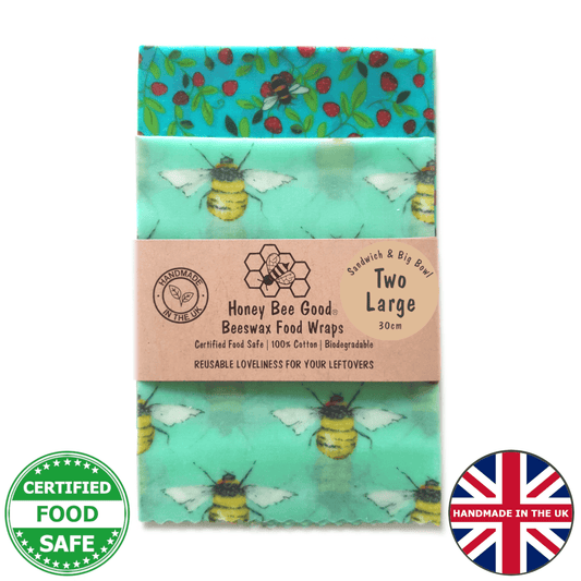 Earth Kind Set of 2 Large Beeswax Wraps | Beetastic