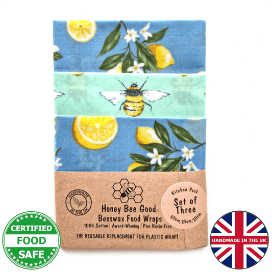 Classic Set of 3 Beeswax Wraps | Lemonade