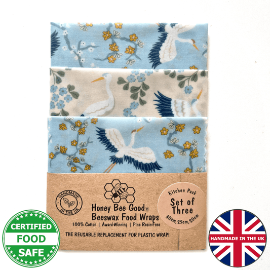 Classic British Collection Set of 3 Beeswax Wraps | Lucky Cranes