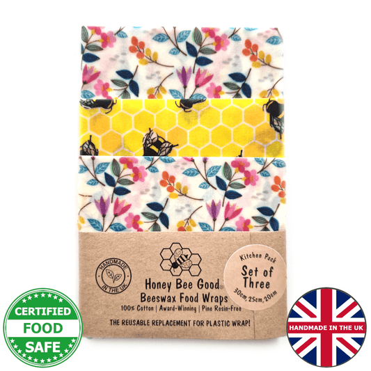 Classic Set of 3 Beeswax Wraps | Meadow