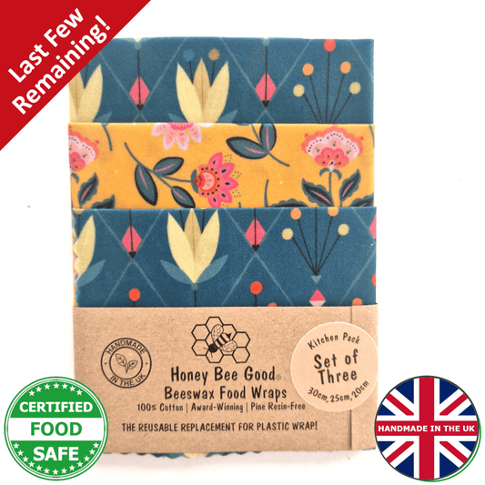 Comfort Set of 3 Beeswax Wraps | Tulips