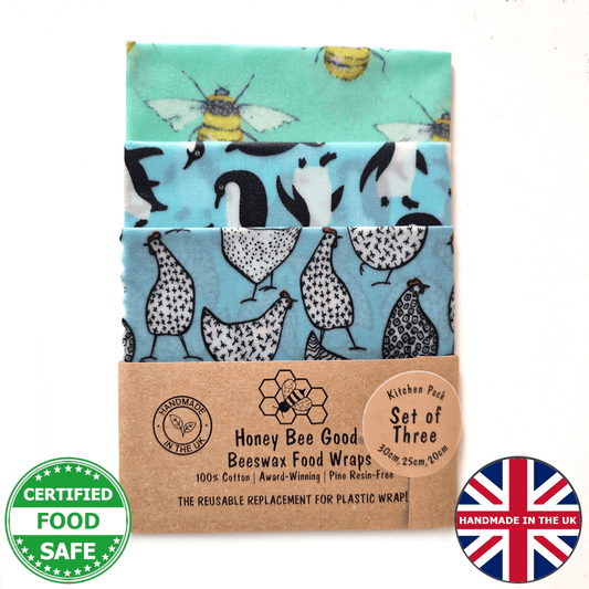 Classic Set of 3  Beeswax Wraps | Wings